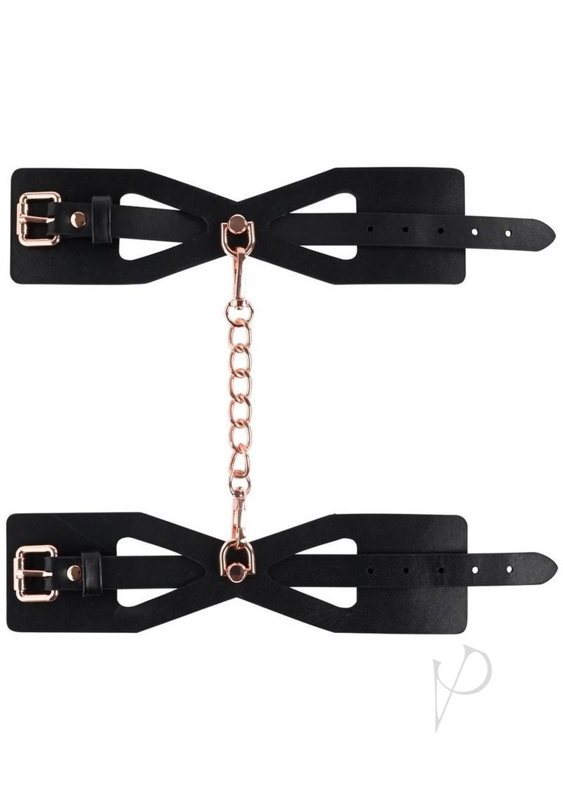 Sandm Brat Handcuffs Black/rose Gold