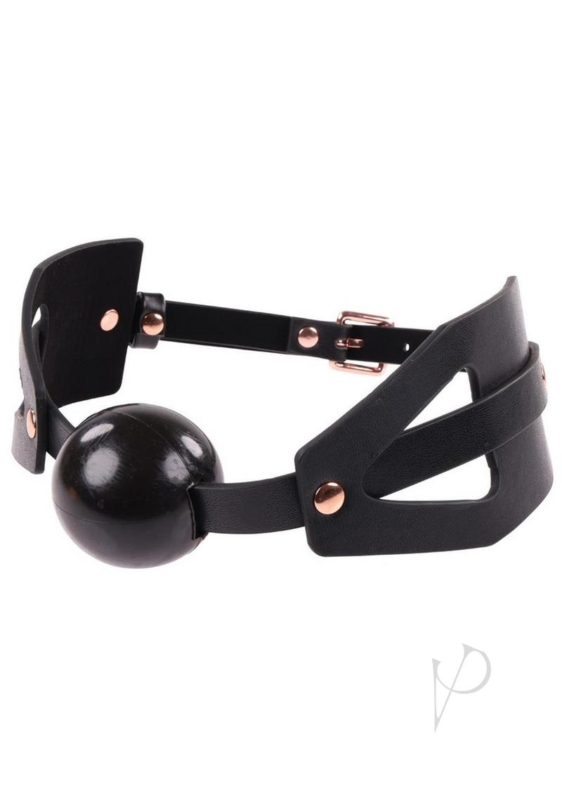 Sandm Brat Ball Gag Black/rose Gold