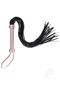 Sandm Brat Flogger Black/ Rose Gold