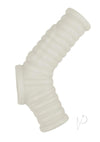 Vibrating Power Sleeve Ribbed Fit Wht