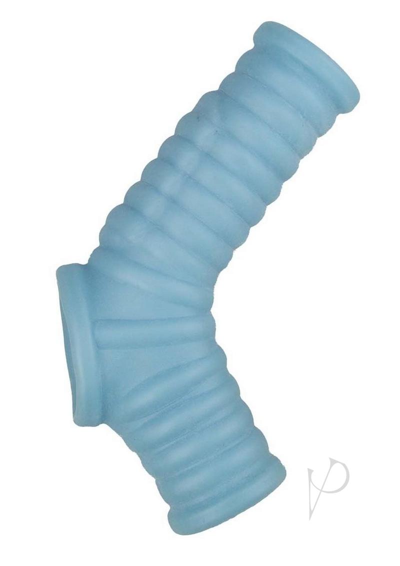 Vibrating Power Sleeve Ribbed Fit Blu