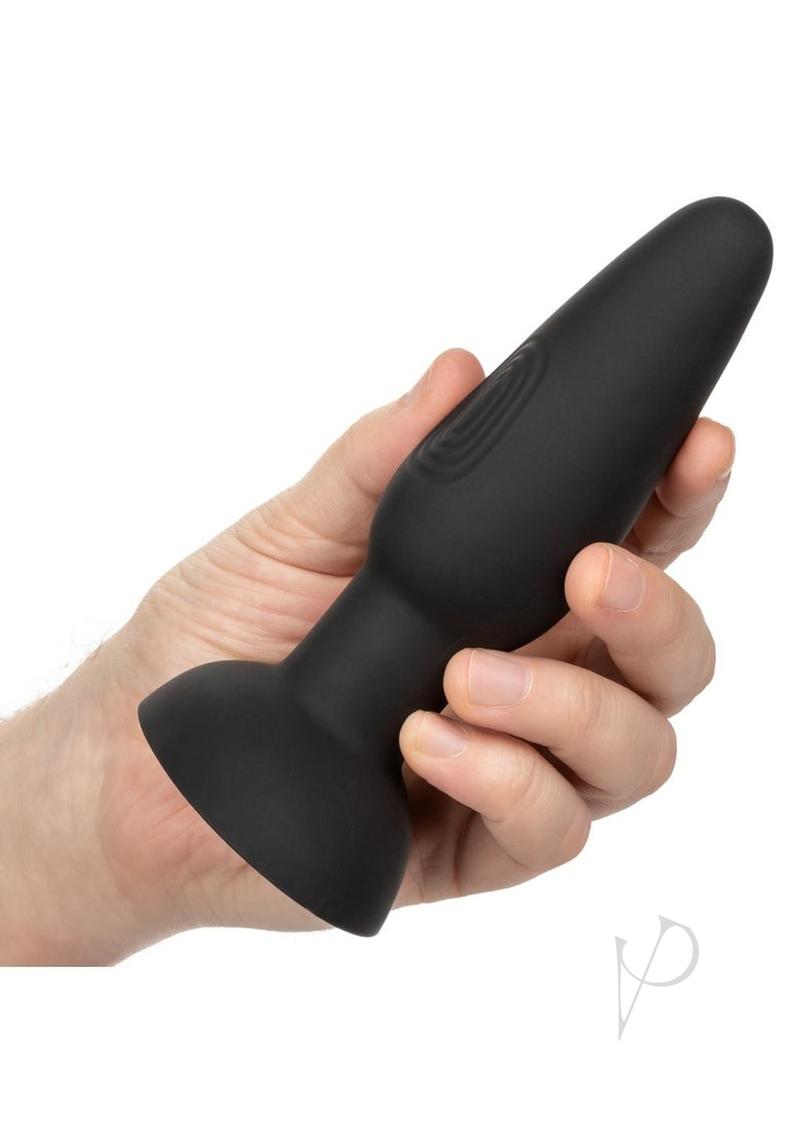 Bionic Dual Pulsating Probe Rechargeable Silicone Anal Stimulator Black