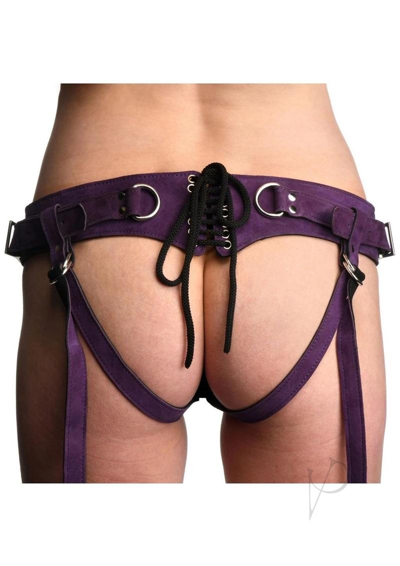 Strap U Bodice Dx Corset Harness Purple