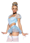 Glass Slipper Cinderella 4pc Sm Blu