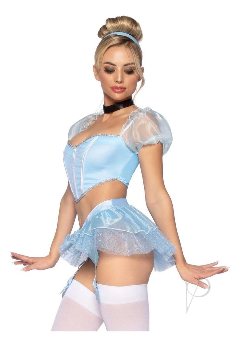 Glass Slipper Cinderella 4pc Lg Blu