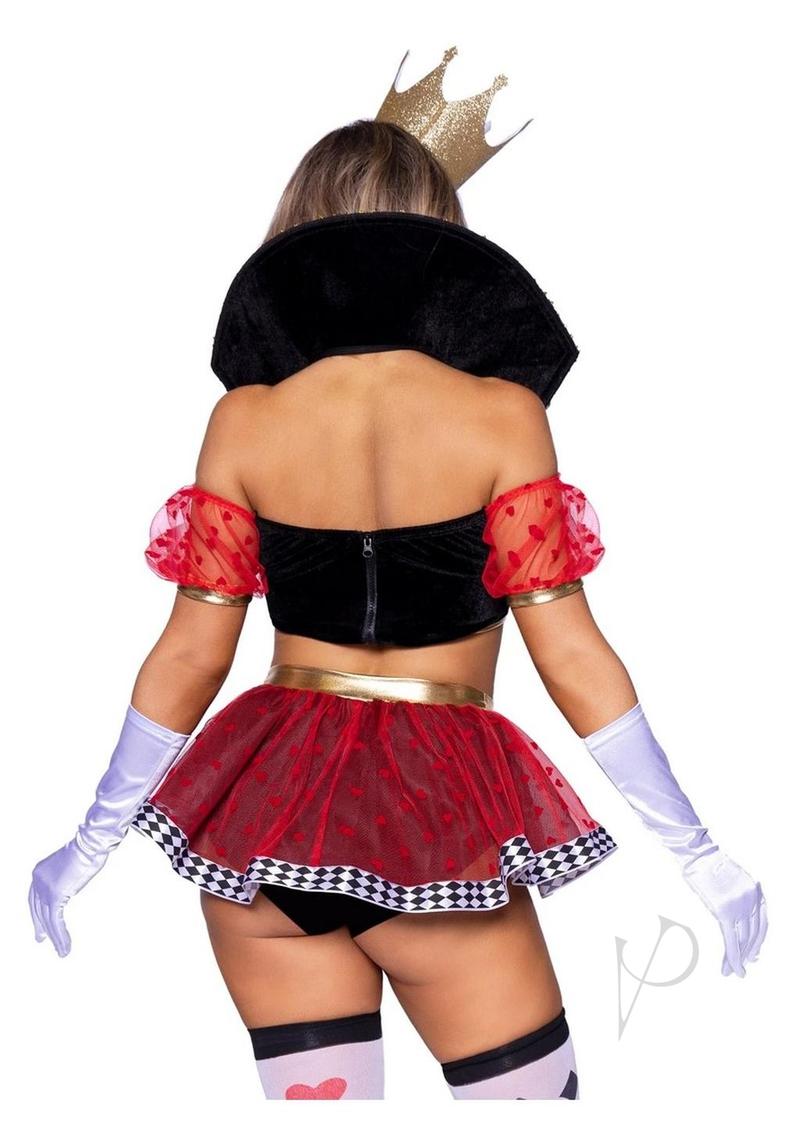 Wicked Wonderland Queen 3pc Xs Blk/red