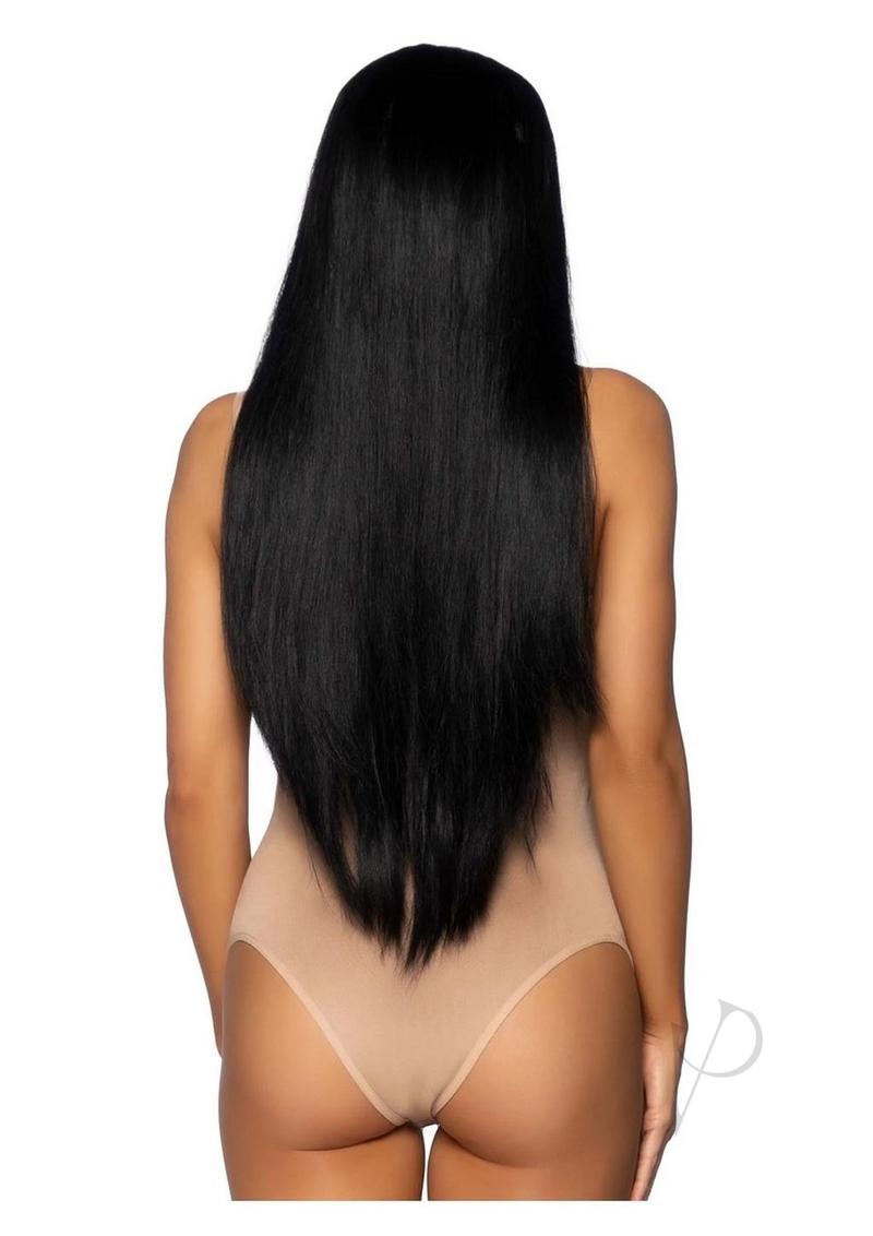 Long Straight 33 Cntr Part Wig O/s Blk
