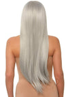 Long Straight 33 Cntr Part Wig O/s Gry