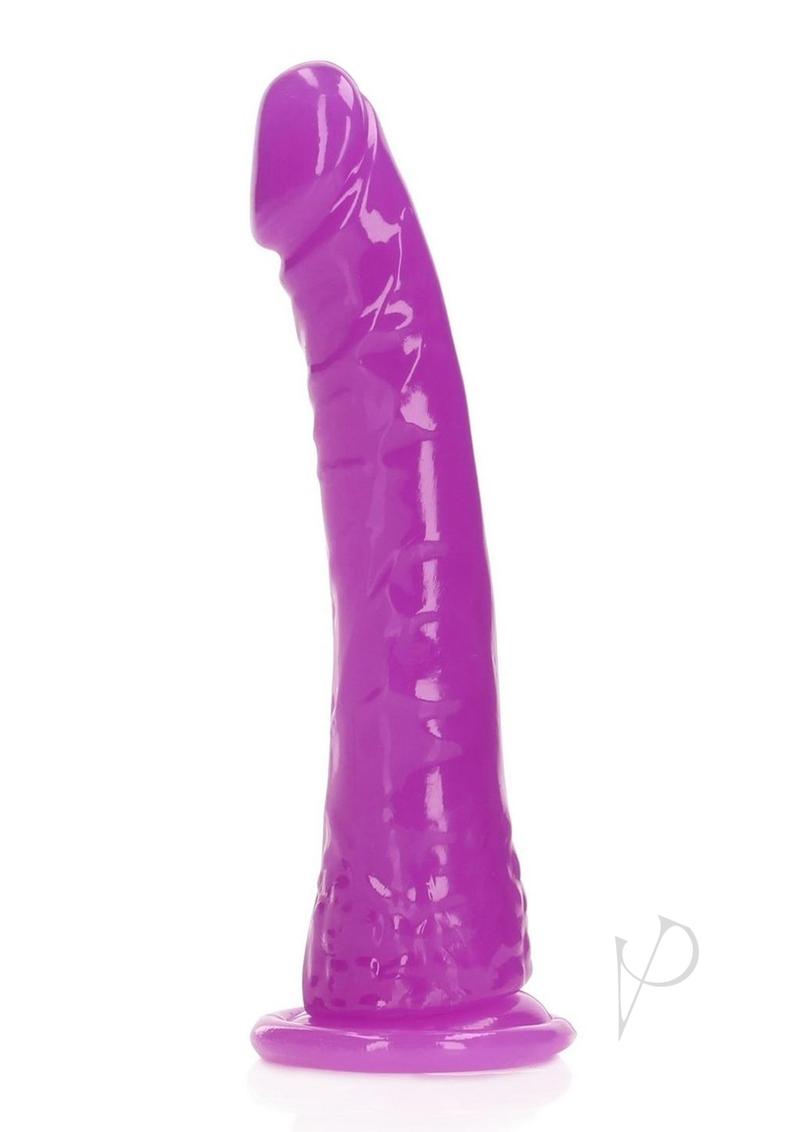 Realrock Slim Dildo 6 Gitd Purple