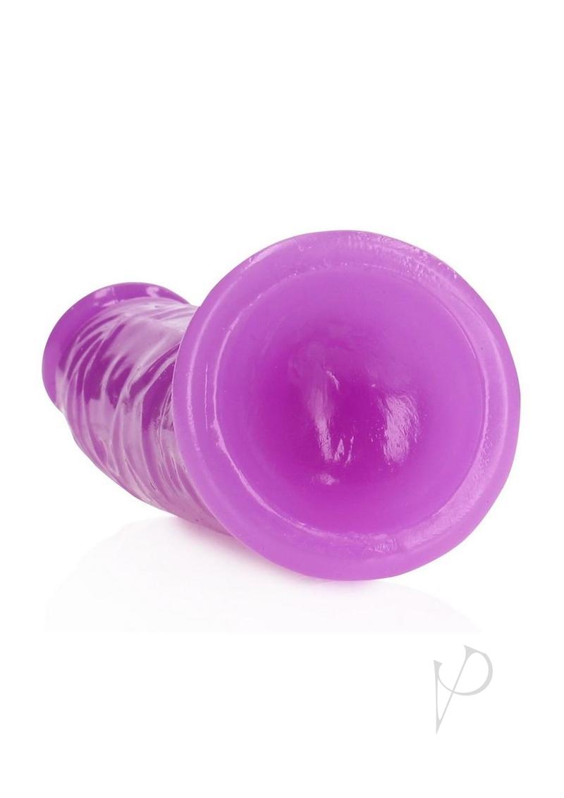 Realrock Slim Dildo 6 Gitd Purple