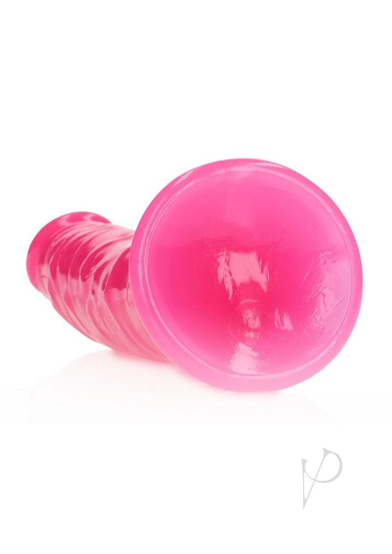 Realrock Slim Dildo 7 Gitd Pink