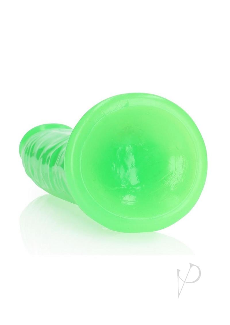 Realrock Slim Dildo 9 Gitd Green