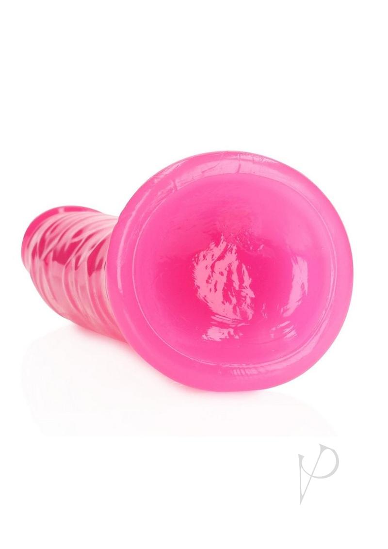 Realrock Slim Dildo 9 Gitd Pink