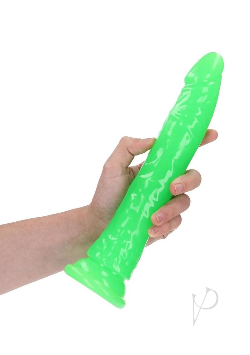 Realrock Slim Dildo 10 Gitd Green