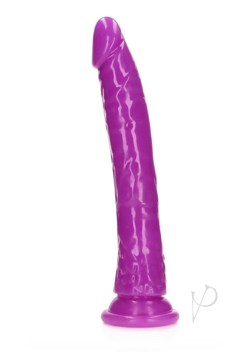 Realrock Slim Dildo 11 Gitd Purple