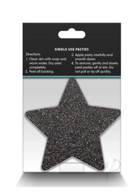 Pretty Pasties Glitter Stars Blk/gld