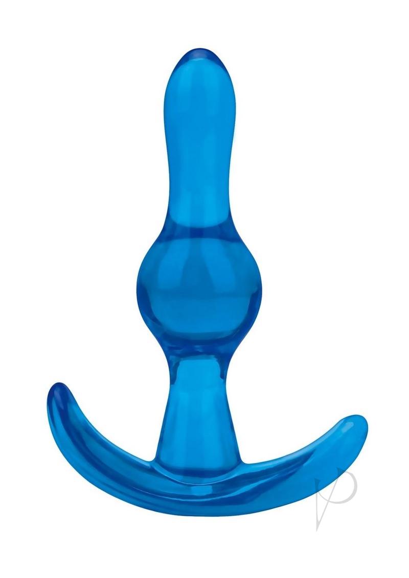 Blue Line Tear Drop Butt Plug 3.5 Blu