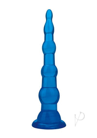 Blue Line Anal Beads W/suction Cup 6.75