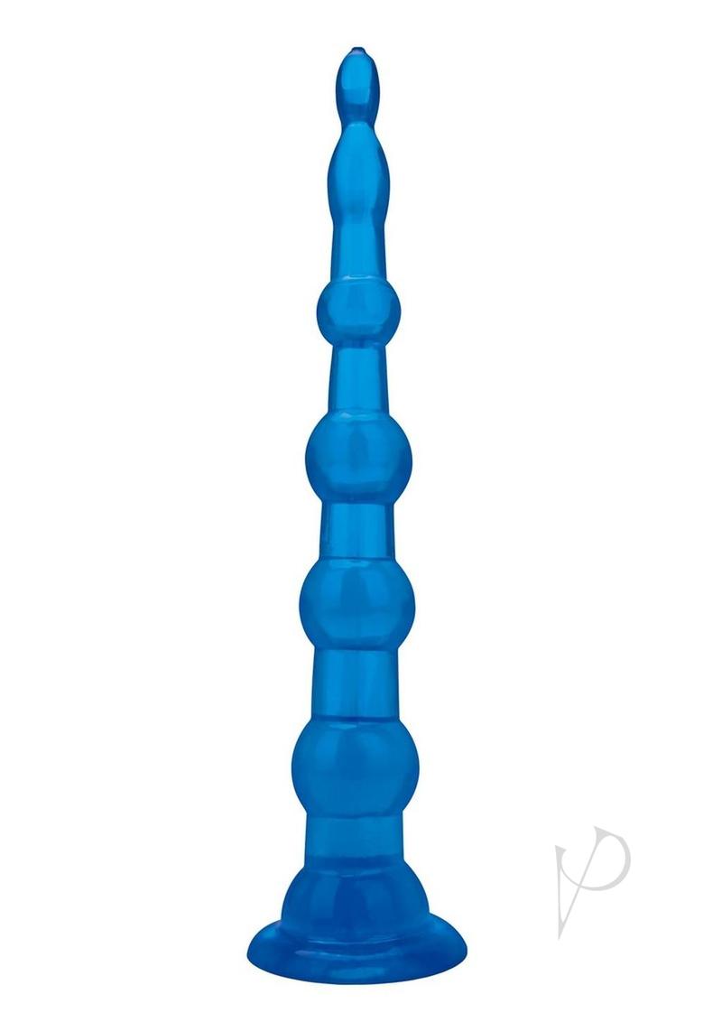 Blue Line Anal Beads W/suction Cup 8.5