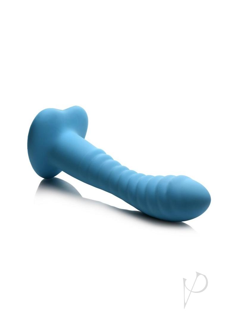 Simply Sweet Ribbed Dildo Blue