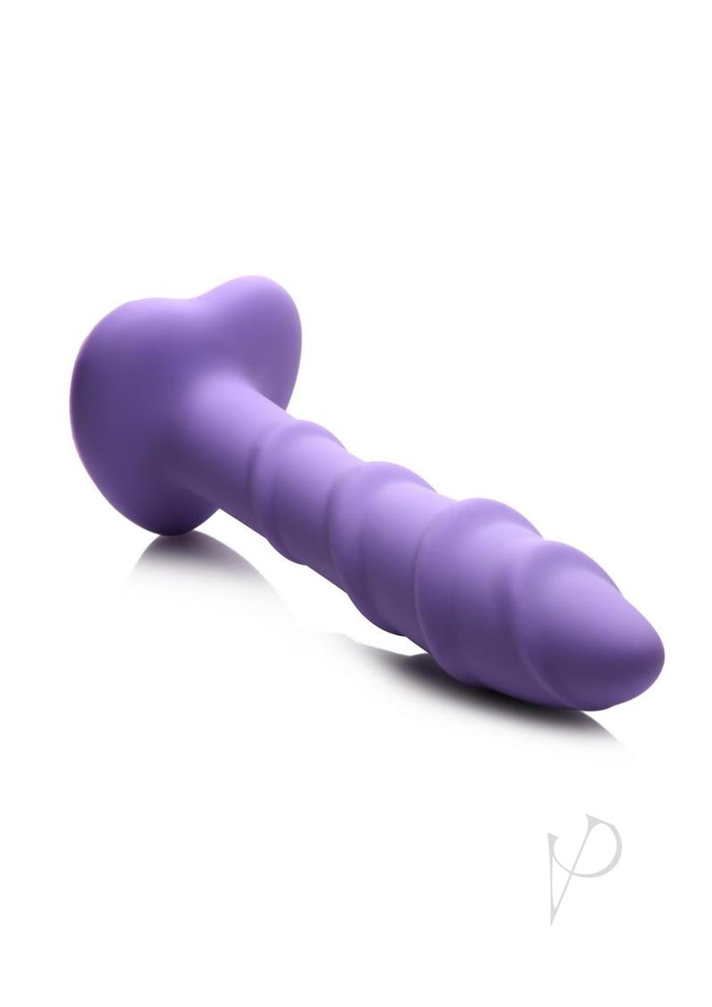 Simply Sweet Swirl Dildo Purple