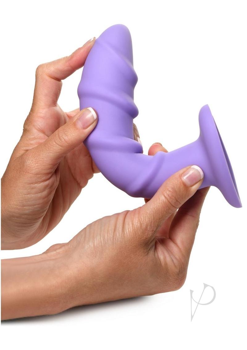 Simply Sweet Swirl Dildo Purple