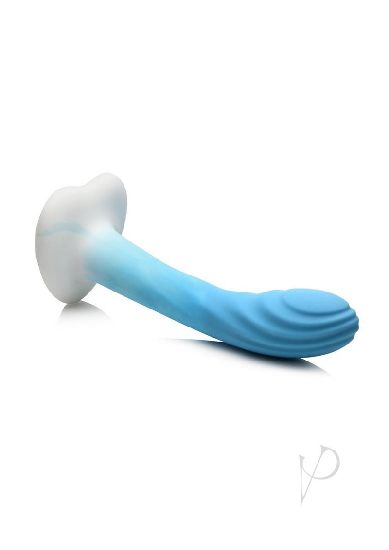 Simply Sweet Rippled Dildo Blu/wht