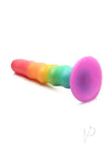 Simply Sweet Zigzag Rainbow Dildo