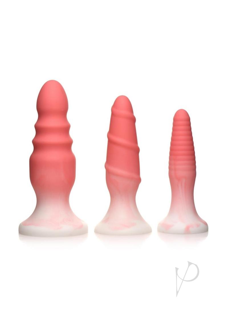 Simply Sweet Silicone Butt Plug Set Pink