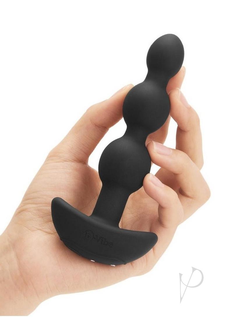 B-vibe Triplet Anal Beads Black