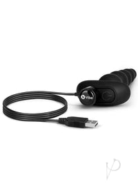 B-vibe Cinco Anal Beads Black