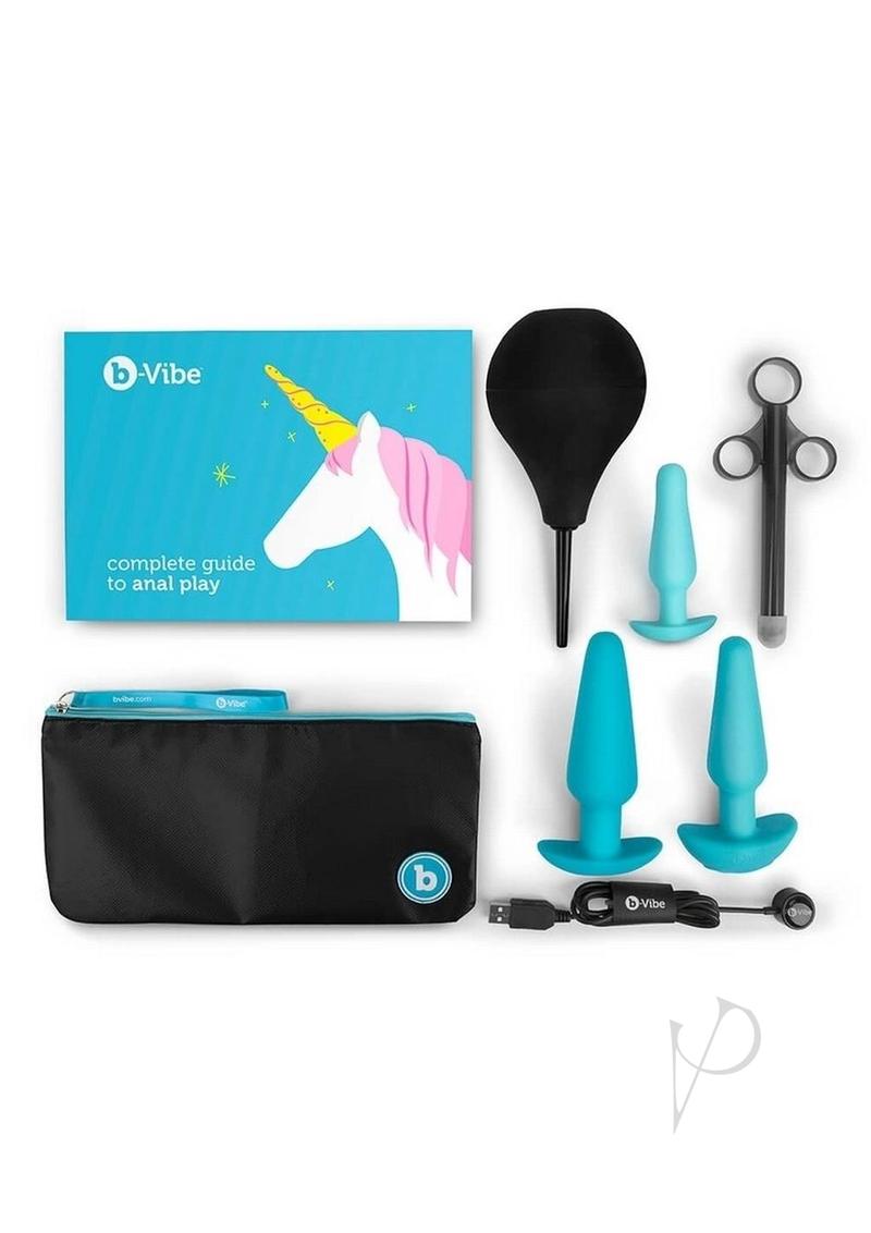 B-vibe Anal Education Set Blue