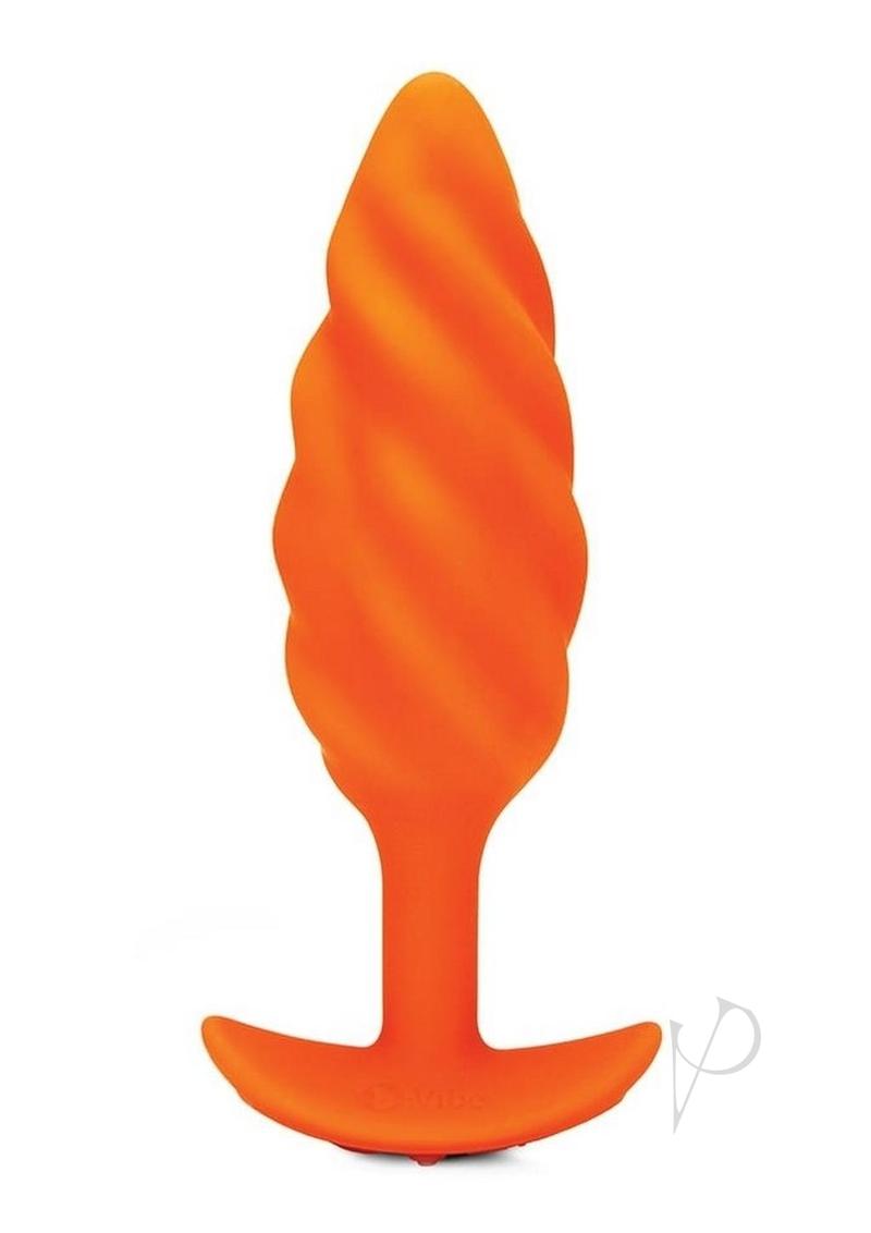 B-vibe Swirl Texture Plug Orange