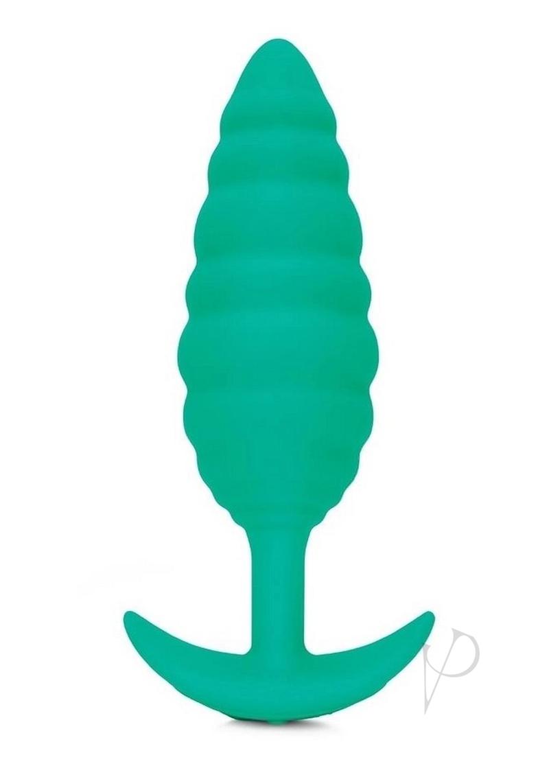B-vibe Twist Texture Plug Green