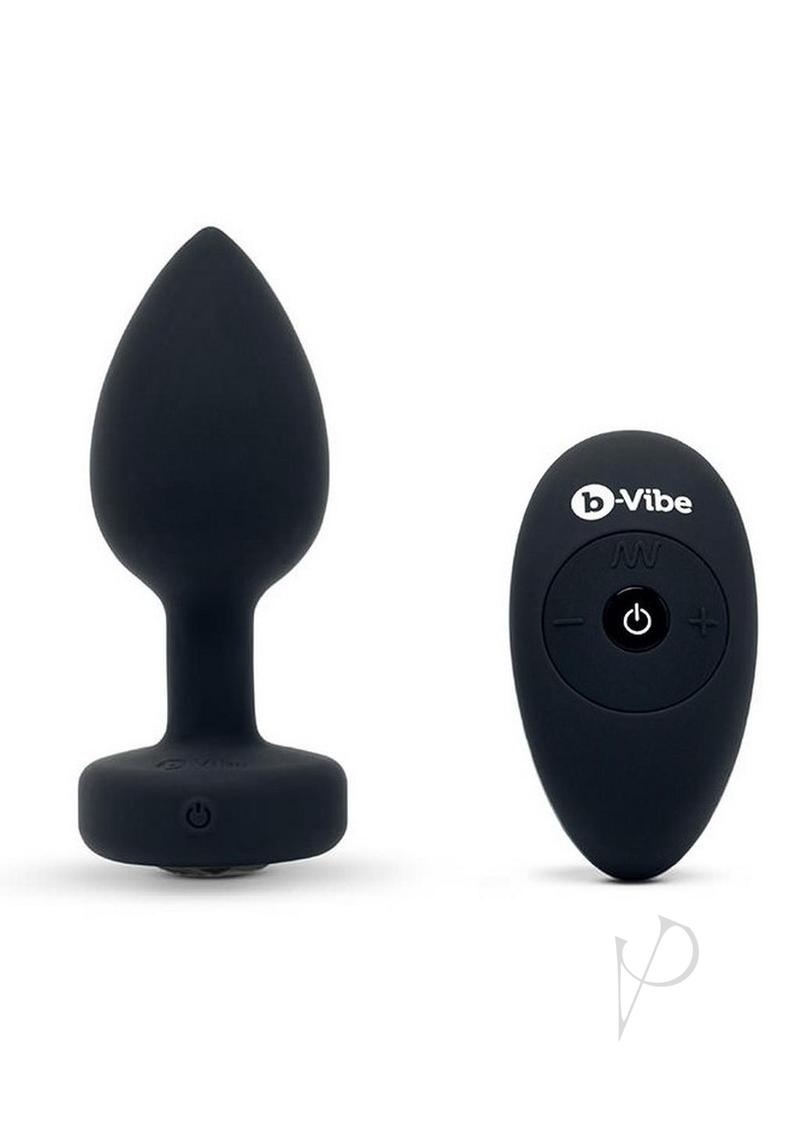 B-vibe Vibrate Jewel Plug M/l Black