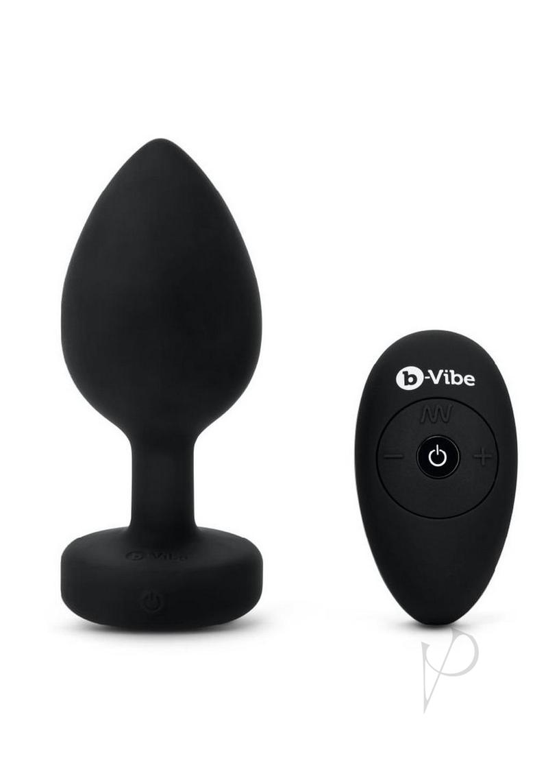 B-vibe Vibrate Jewel Plug Xxl Black