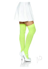 Nylon Over The Knee Os Neon Green