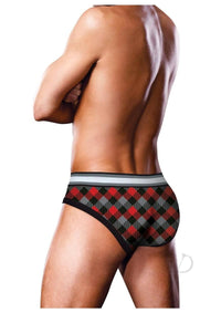 Prowler Tartan 1 Brief Xl Blk/red Fu23