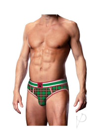 Prowler Tartan 2 Opn Brf Sm Grn/red Fw23