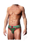 Prowler Tartan 2 Brief Sm Grn/red Fw23