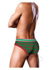 Prowler Tartan 2 Brief Sm Grn/red Fw23