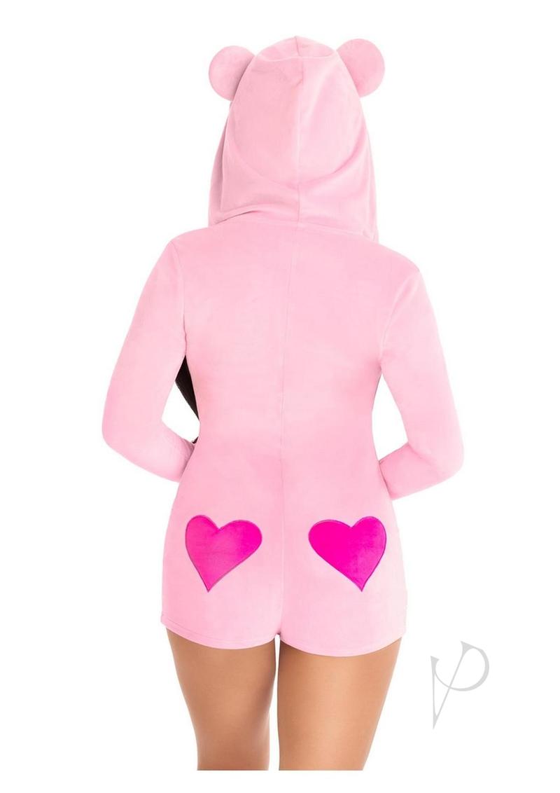 Sweetheart Bear Romper Sm Pnk