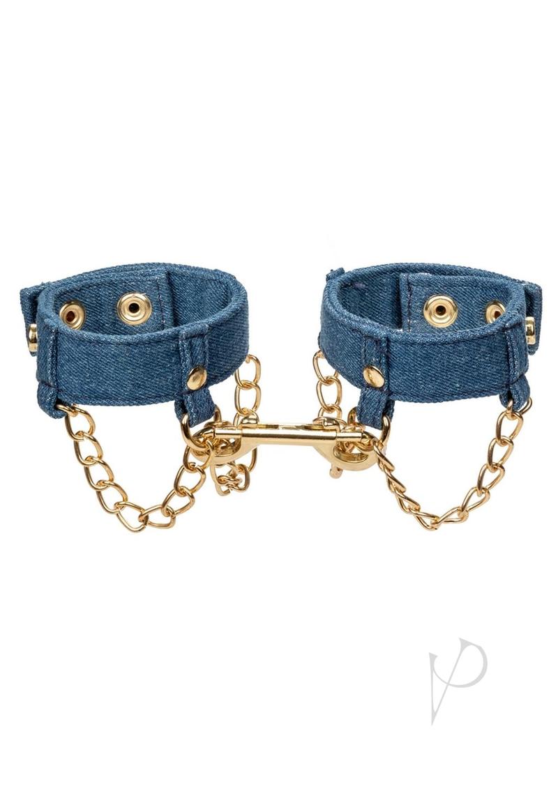 Ride Em Premium Denim Coll Wrist Cuffs