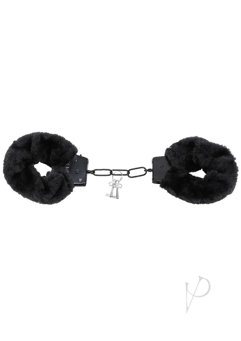 Merci Fluff Cuffs Black