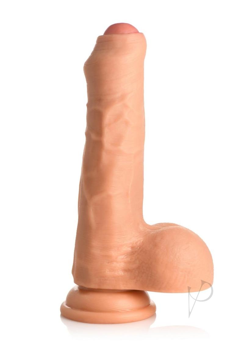 Thinz Uncut Dildo W/balls 7 Vanilla