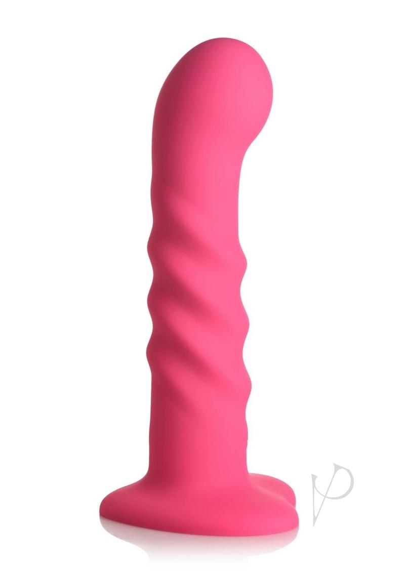 Simply Sweet Ribbed Dildo W/remote Pnk