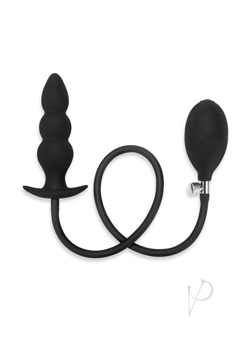 Myu Inflatable Anal Beaded Plug Blk