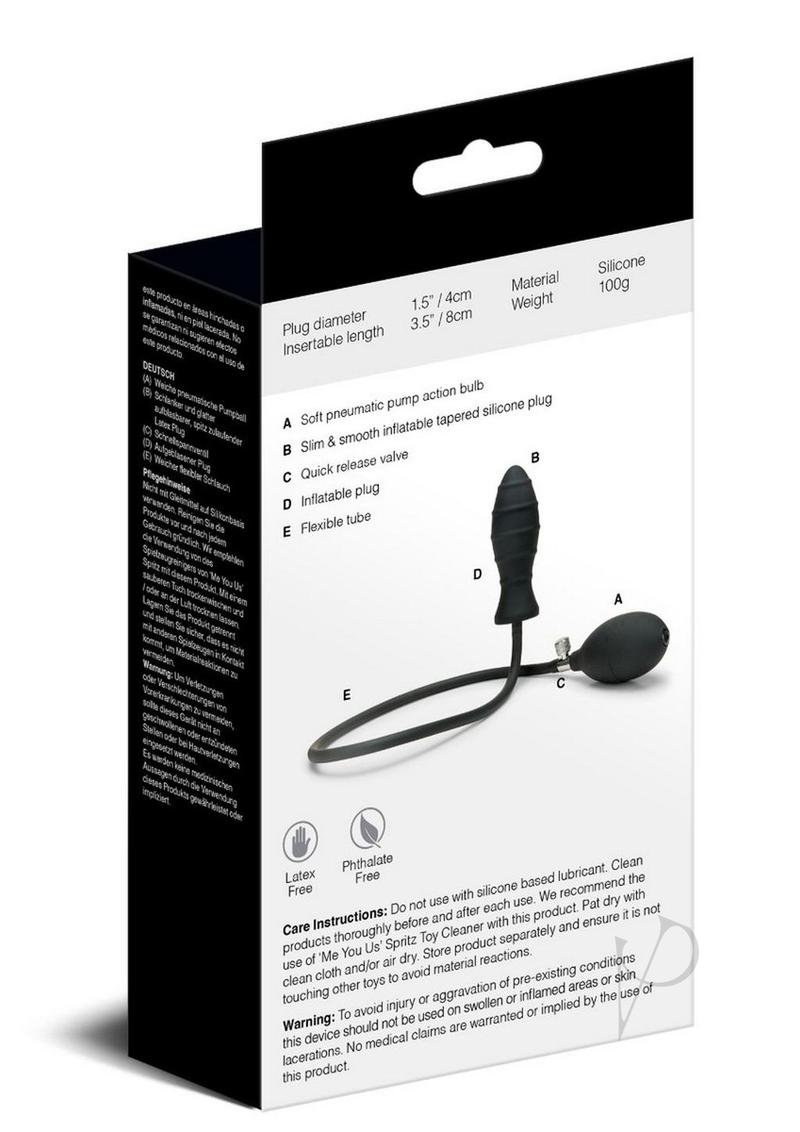 Myu Inflatable Anal Plug Blk