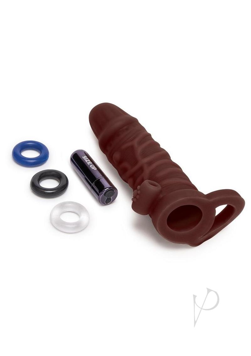 Su Silicone Vibe Penis Extend 1 Dk Tan