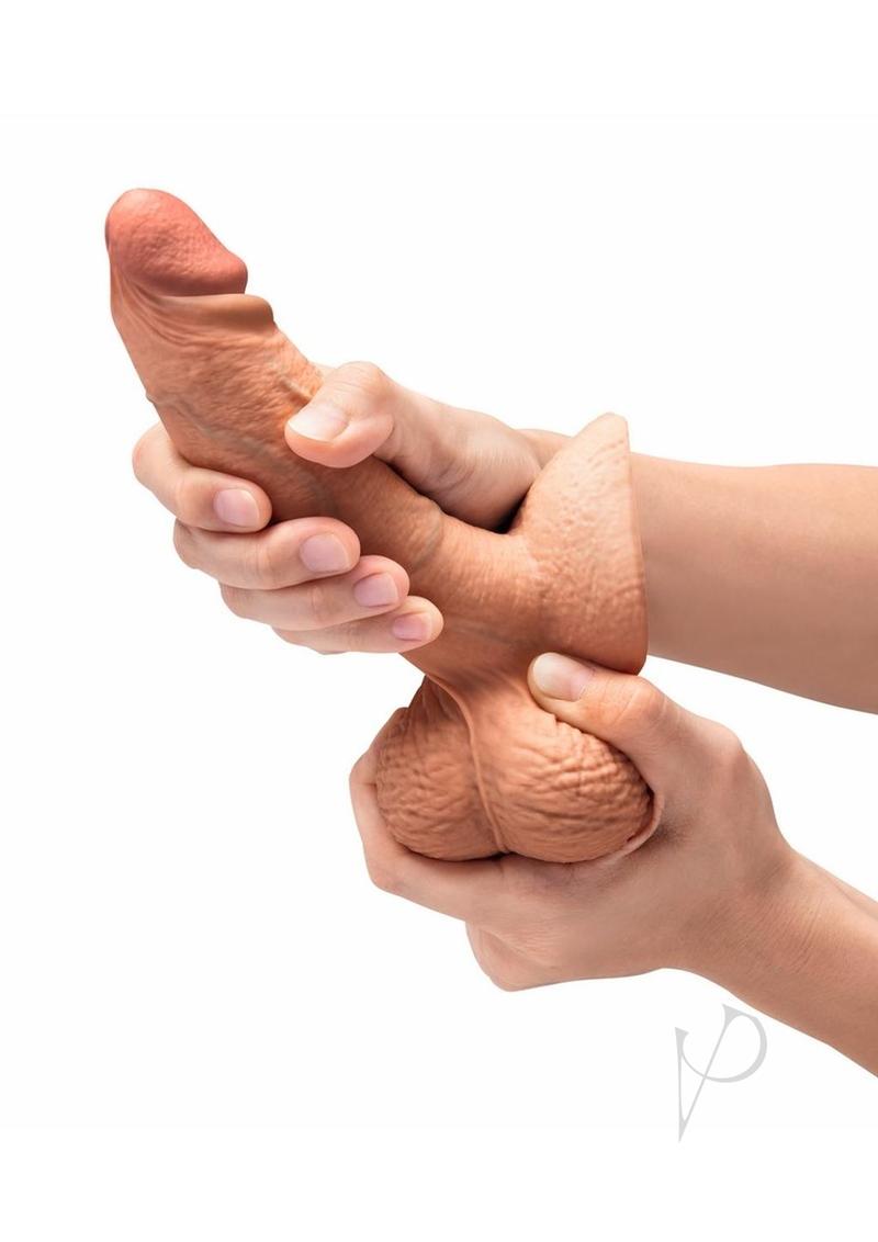 B-vibe Slipskin Dildo Girthy 6 Moc